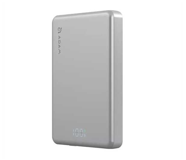 Adam Elements Slim 10 000 mAh 60W MagSafe USB-C do USB-C srebrny - 1426122 - zdjęcie